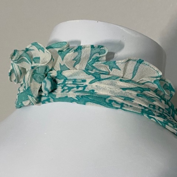 NWOT Bagley Mischka Silk Halter Dress Size 8 - Picture 7 of 13